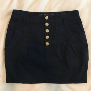 Zara TRF navy blue sailor skirt Size 6